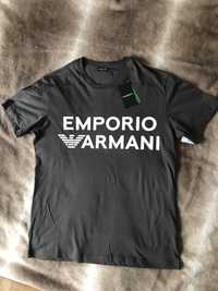 Emporio Armani t-shirt M koszulka męska bluzka logo print top