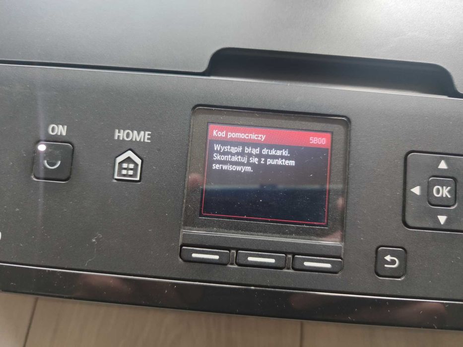Canon Pixma + 12 Tuszy. Błąd 5B00