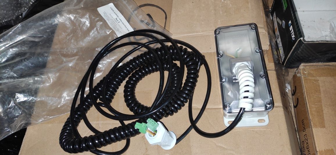 LAD 4 WITT Kabel spiralny z puszką do listwy optycznej bram Wiśniowski