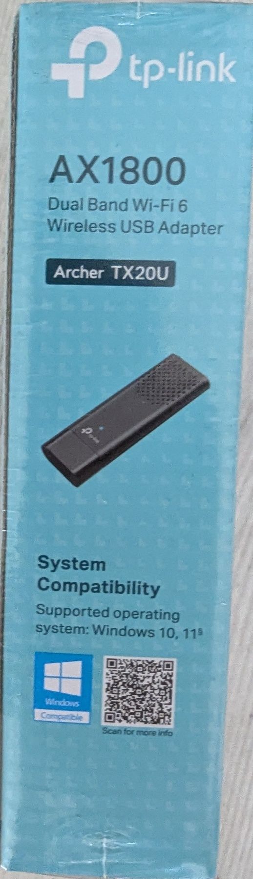 Karta sieciowa TP-LINK TX20U WIFI6 USB AX1800 WPA3 nowa zafoliowana