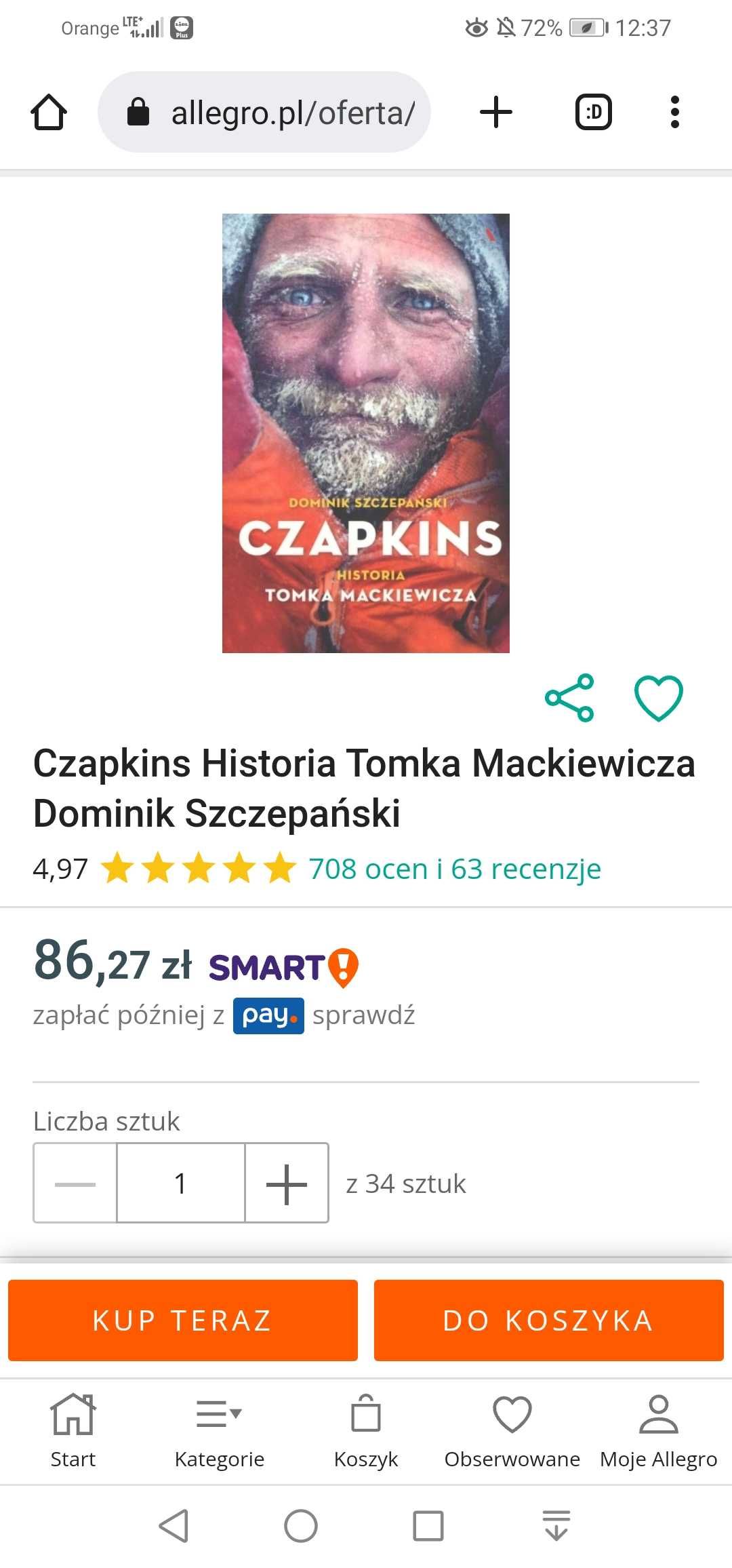 Czapkins historia Tomka Mackiewicza-Dominik Szczepański