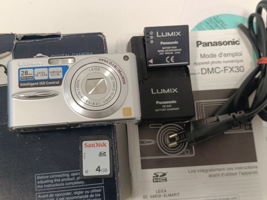 Aparat cyfrowy Panasonic LUMIX DMC-FX30 7mpx JAPAN vintage  LEICA CCD