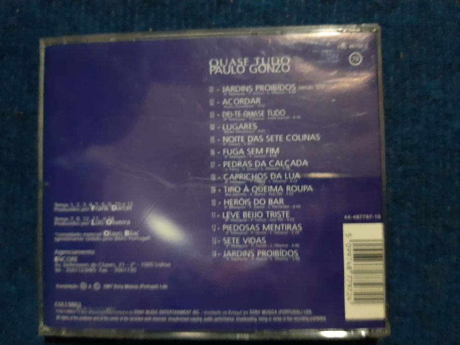 CD Paulo Gonzo-Quase Tudo 1997