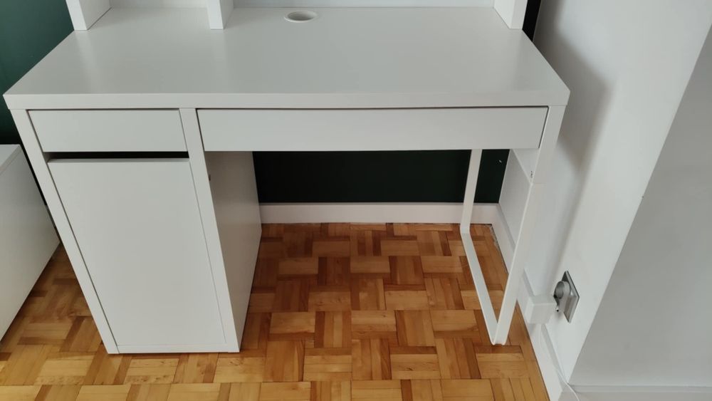 Sprzedam Białe biurko Ikea Micke z Nadstawką!!!