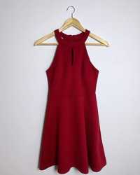 Czerwona elegancka sukienka rozmiar XS-S
