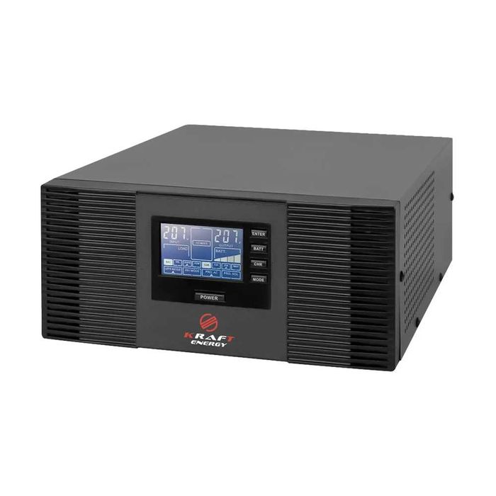 Інвертор Kraft KRF-AVR1000VA/800W-12V + Акумулятор LiFePO4 FEG-12100