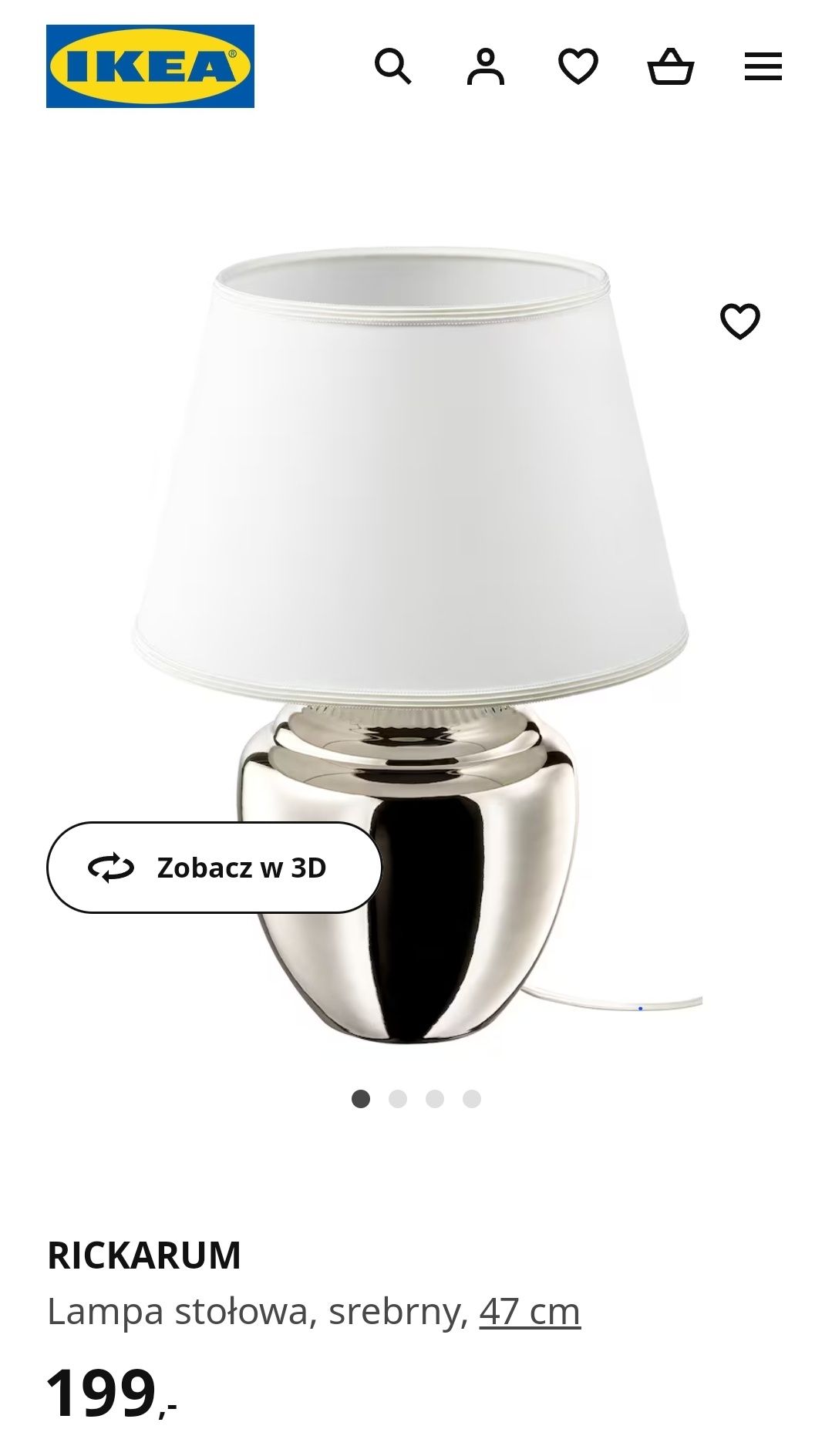 Lampa stołowa ikea