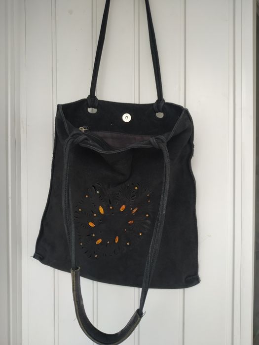 Распродажа!!! Шопер натуральная замша, А4