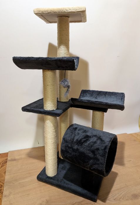 Penelope Drapak Dla Kota Ciemnoszary 55X40X116Cm ZWROT Zmodyfikowany