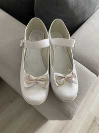 Buty na komunię białe r 37 dla dziewczynki