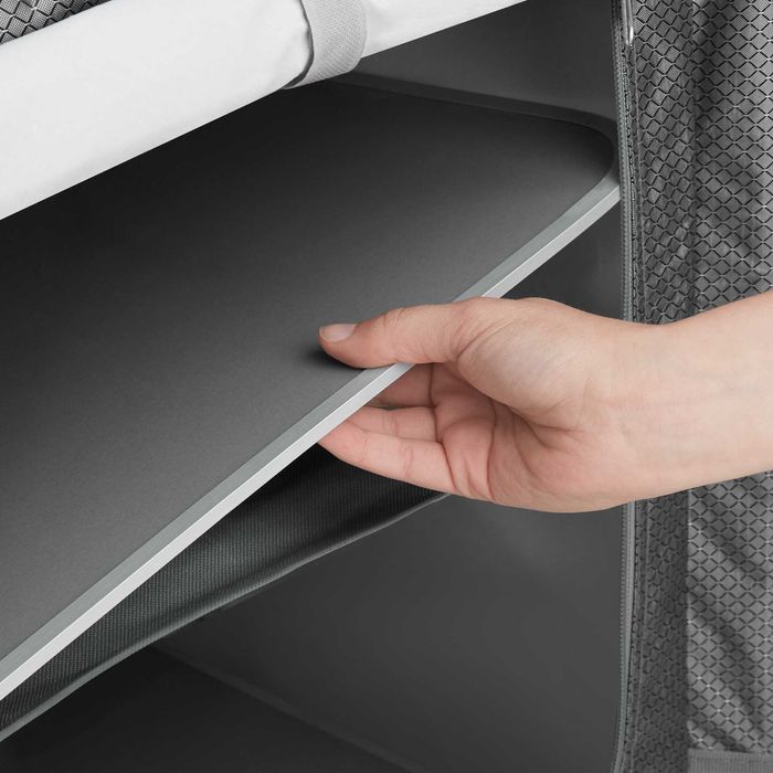 Szafka kempingowa Komfort z 4 przegrodami szary OUTLET