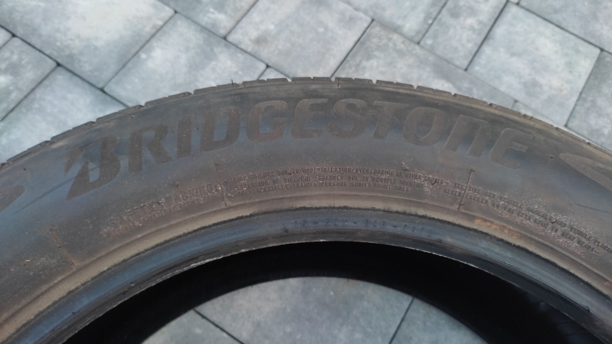 Opony letnie Bridgestone 235/55r19 dot 2021 - po sezonie
