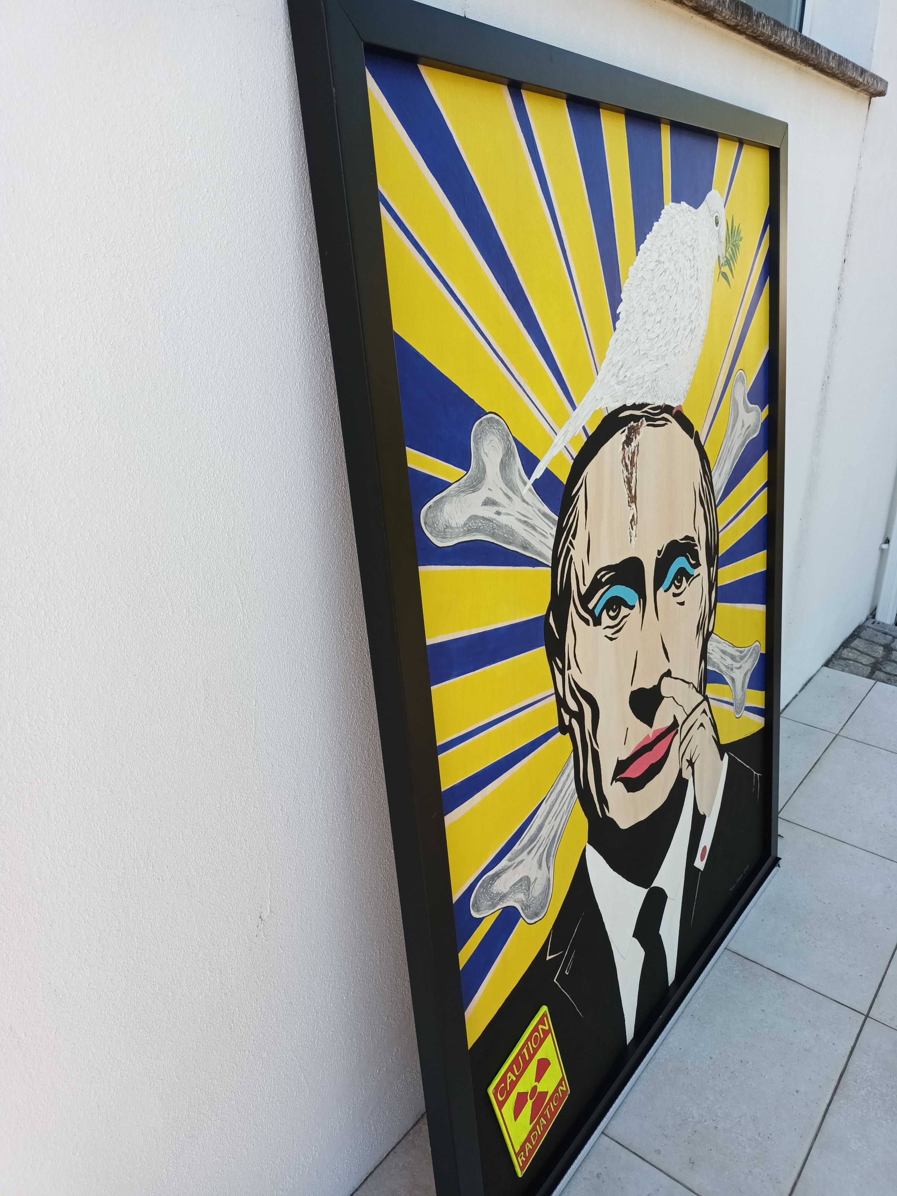 O Pirata “Putin que o Pariu” (acrílico sobre madeira, 115x150cm)