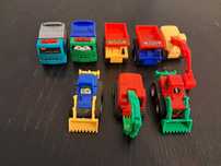 Mini carrinhos de construção