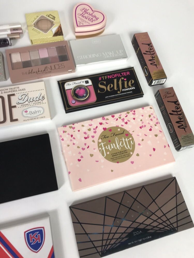 Paczka zestaw firmowych kosmetyków! OKAZJA! Too Faced, NYX, Zoeva