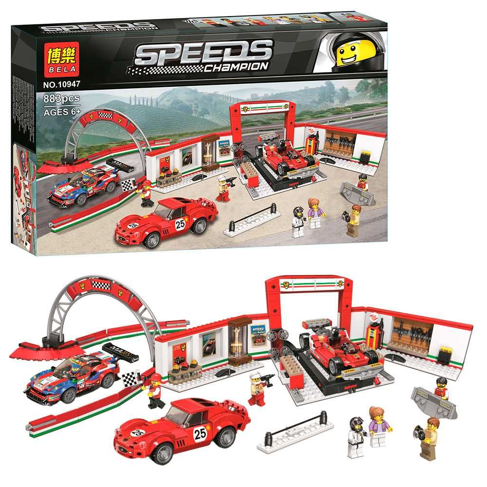 Конструктор Speeds 10947 "Пит-стоп" 883 дет , в коробке для Лего  Lego