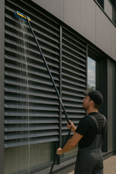 MYCIE  PRZESZKLEŃ i ŻALUZJI  Fasadowych na  Calym Śląsku