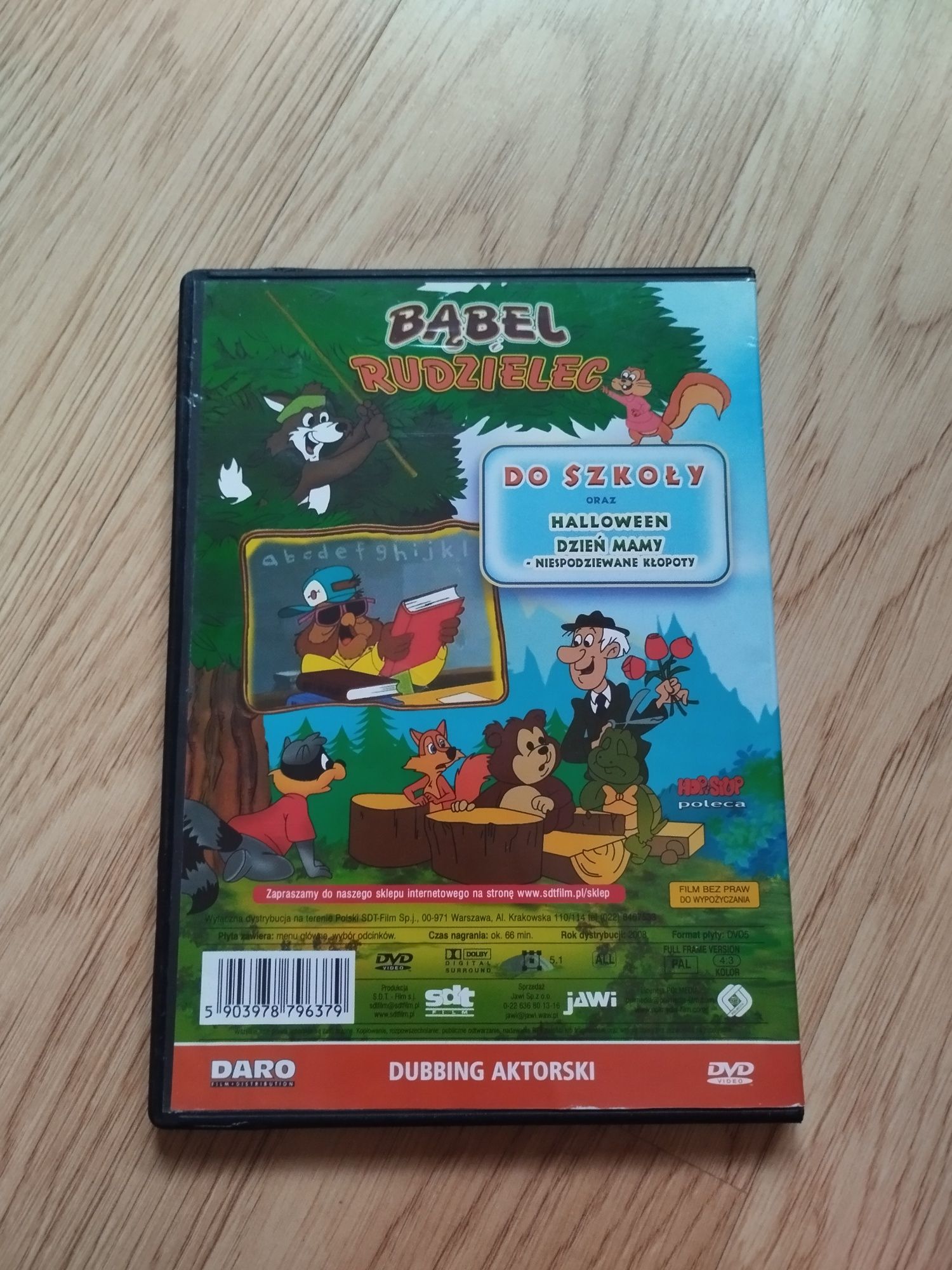 Płyta DVD z bajką bąbel i rudzielec do szkoły