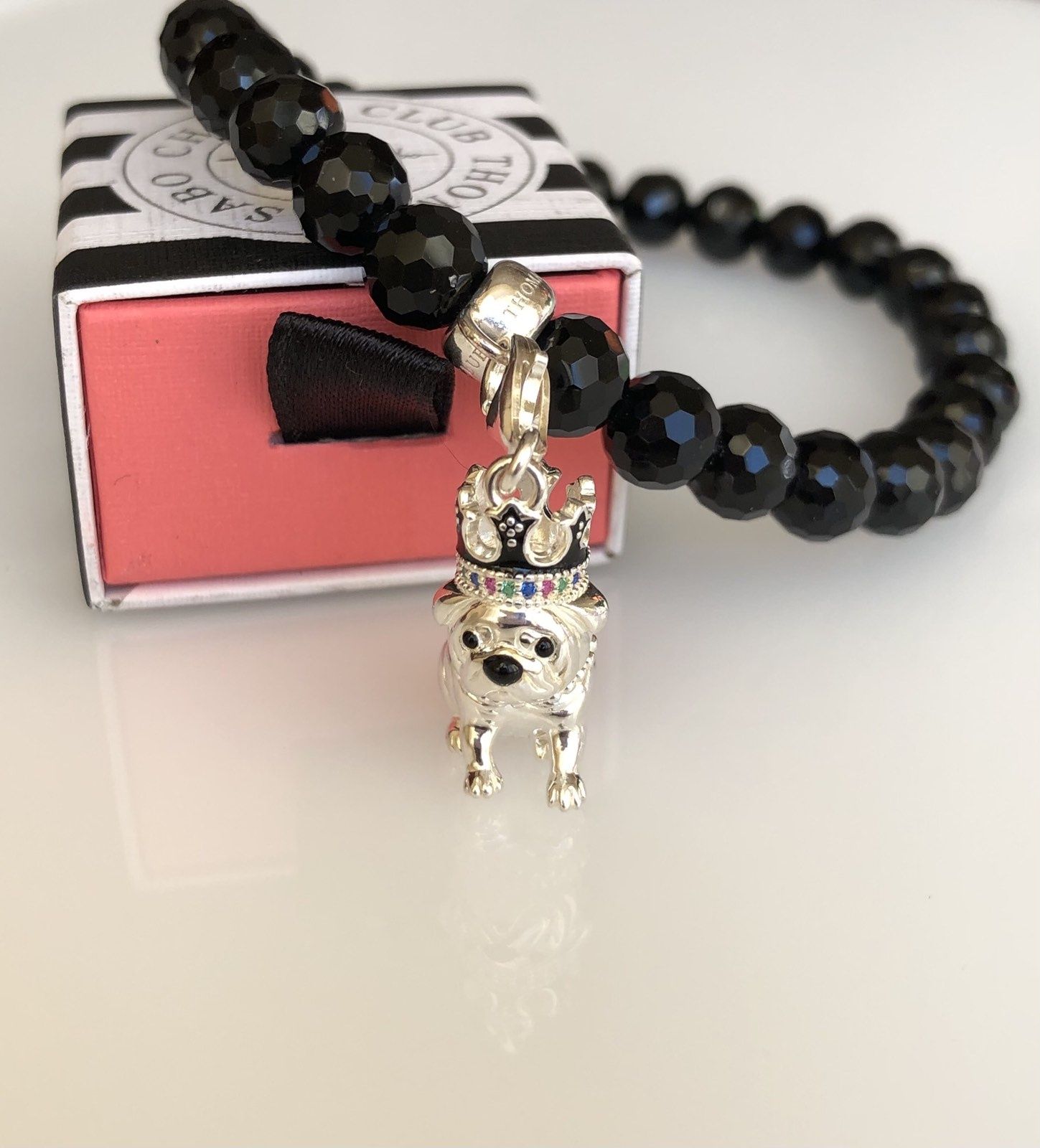 Срібна підвіска шарм Thomas Sabo, собачка Бульдог