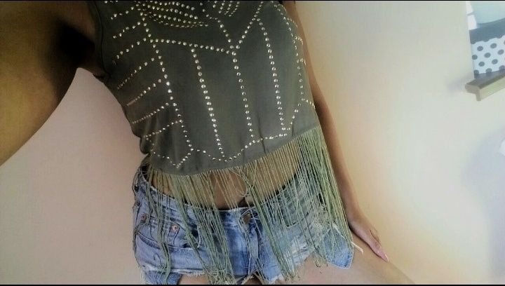 Bluzka boho frędzle