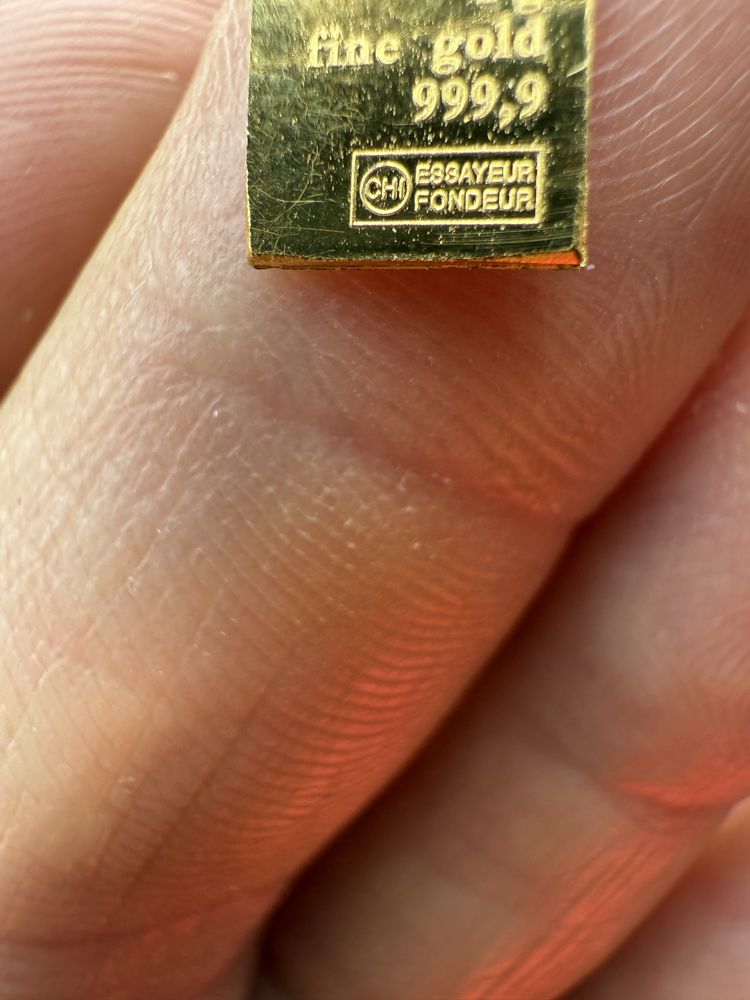 Barras de ouro 999,9 24kt
