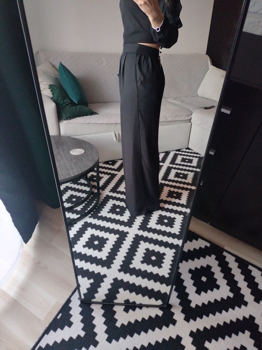 Spodnie szerokie h&m