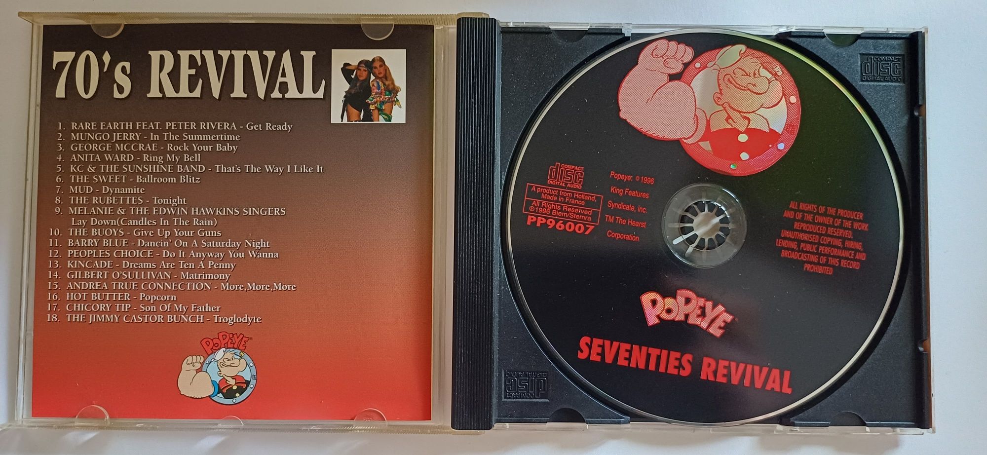 70's Revival POPEYE RECORDS * CD