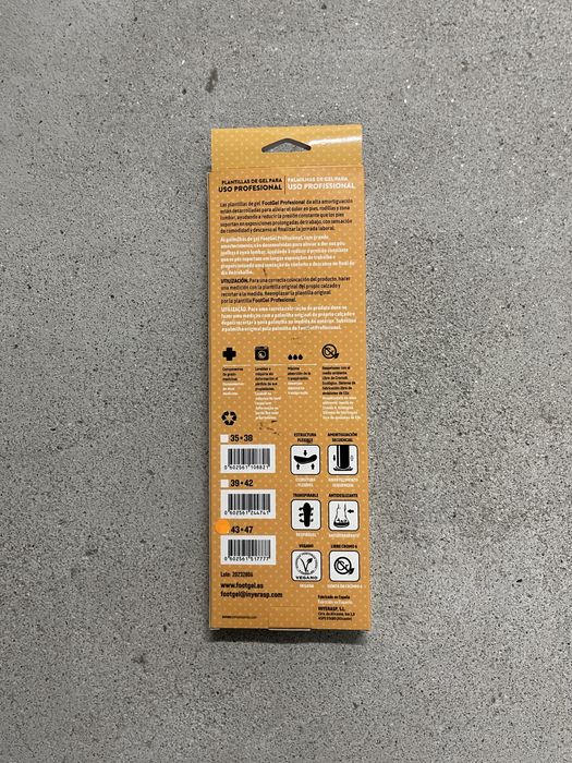 Palminhas de gel Footgel - Tamanho 43/47 [Novo/Envio grátis]