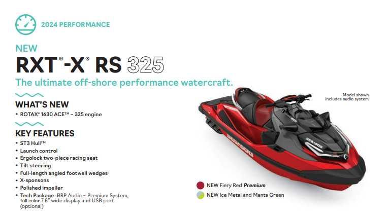 Skuter wodny SEA-DOO RXT-X RS Fiery Red Audio 2024