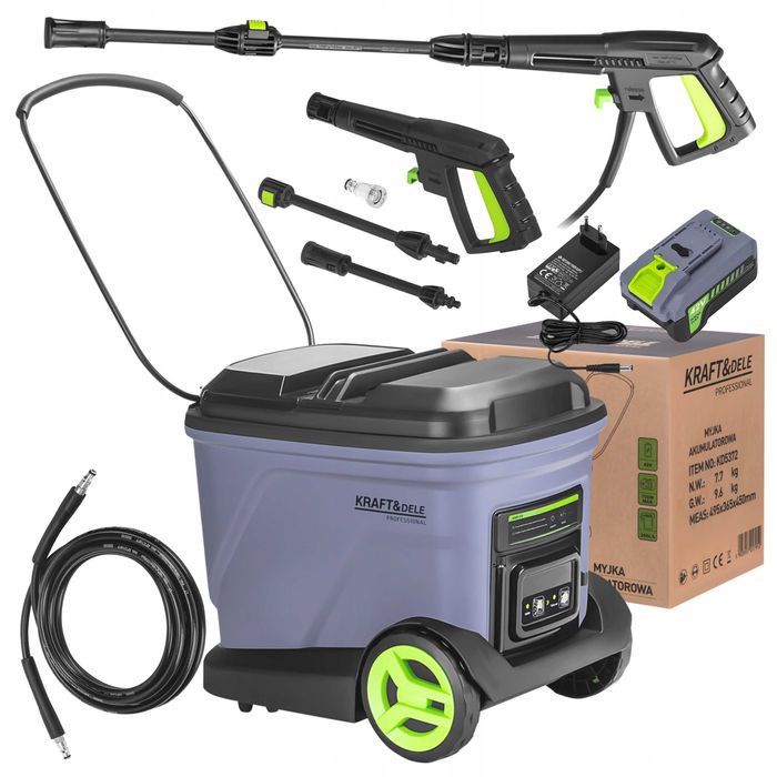 Myjka Ciśnieniowa Akumulatorowa Mobilna 42V 200bar 260l/h Zbiornik 20L