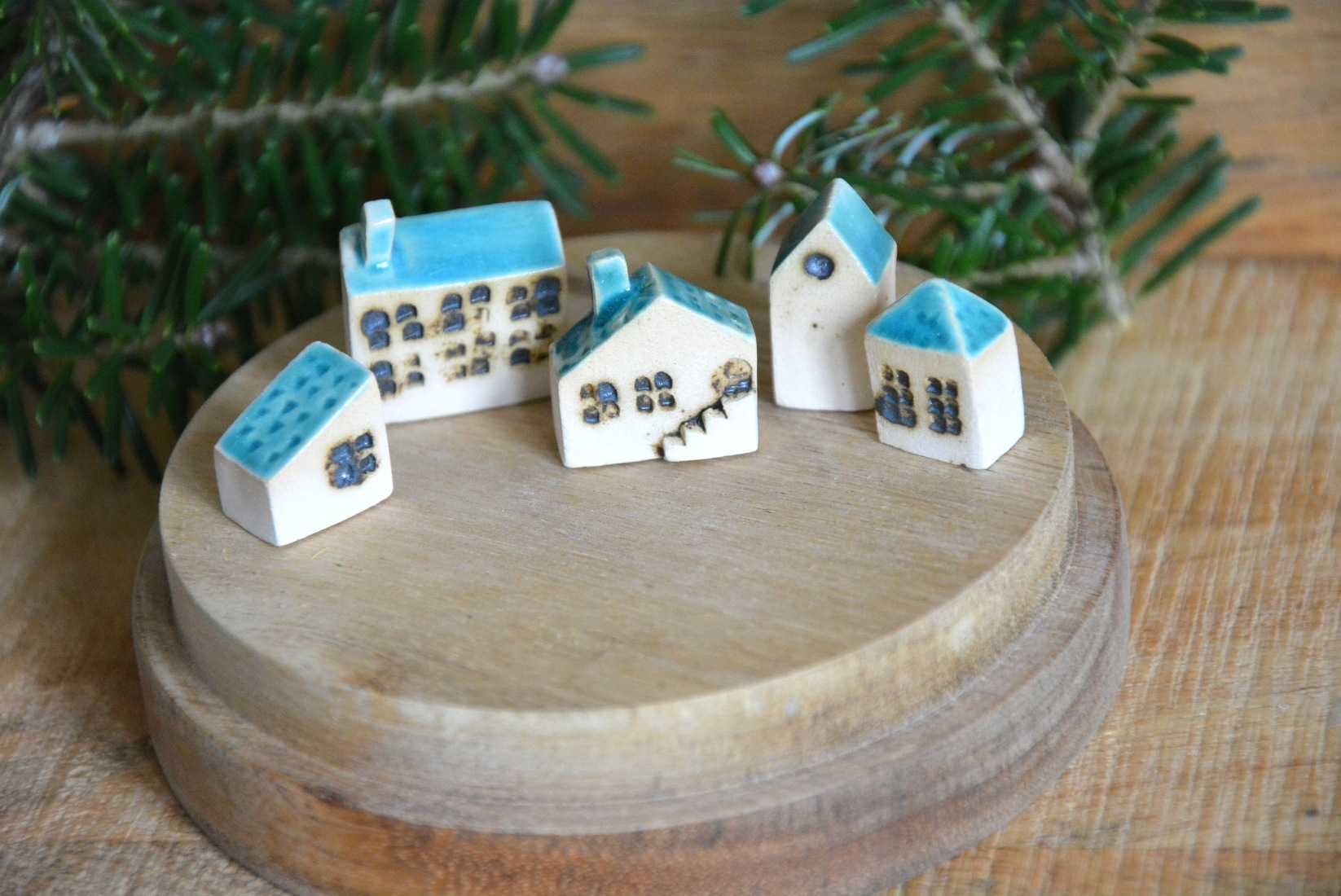 Domki ceramiczne miniaturki