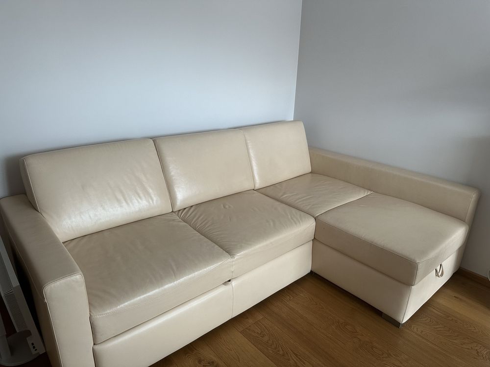Sofa rozkladana skóra