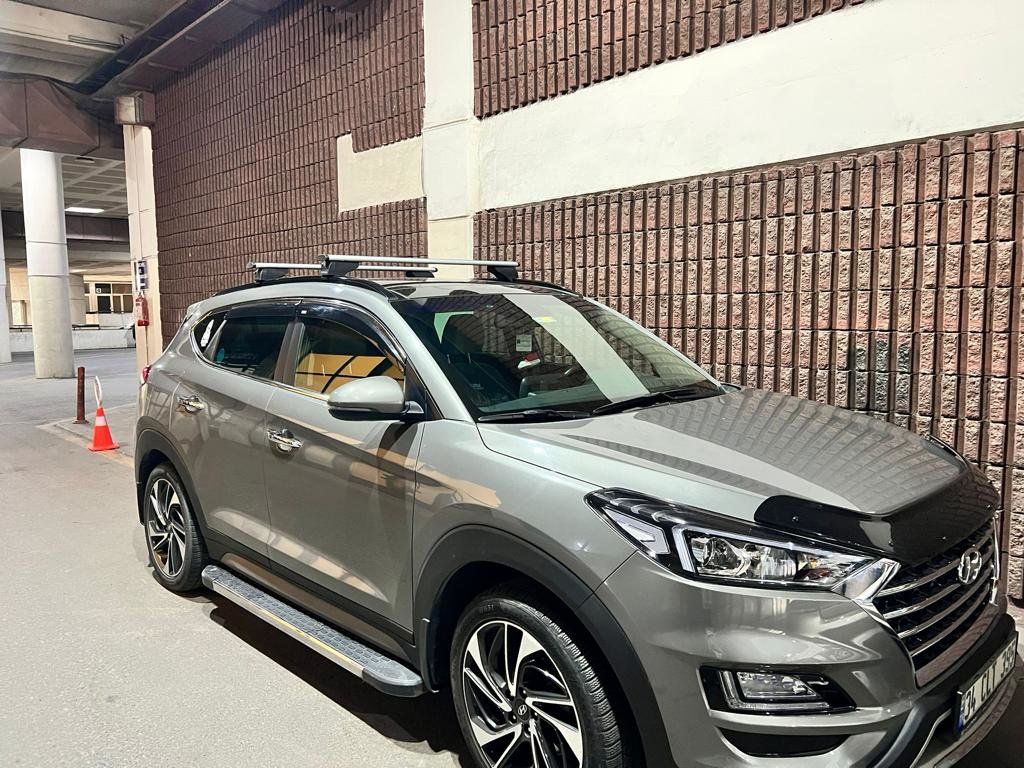 Hyundai Tucson TL 2016-2021 Перемички на вбудовані рейлінги під ключ