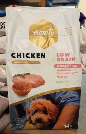 Amity Super Premium Low Grain Амити Премиум сухой корм для собак 14 кг