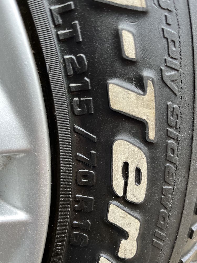 Диски с резиной LT 215/70R-16,5/114.3