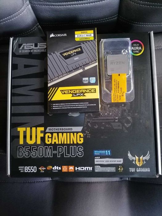 Ryzen 5 5600 + Asus TUF Gaming B550M-Plus+ Corsair DDR4 2x8 Vengeance