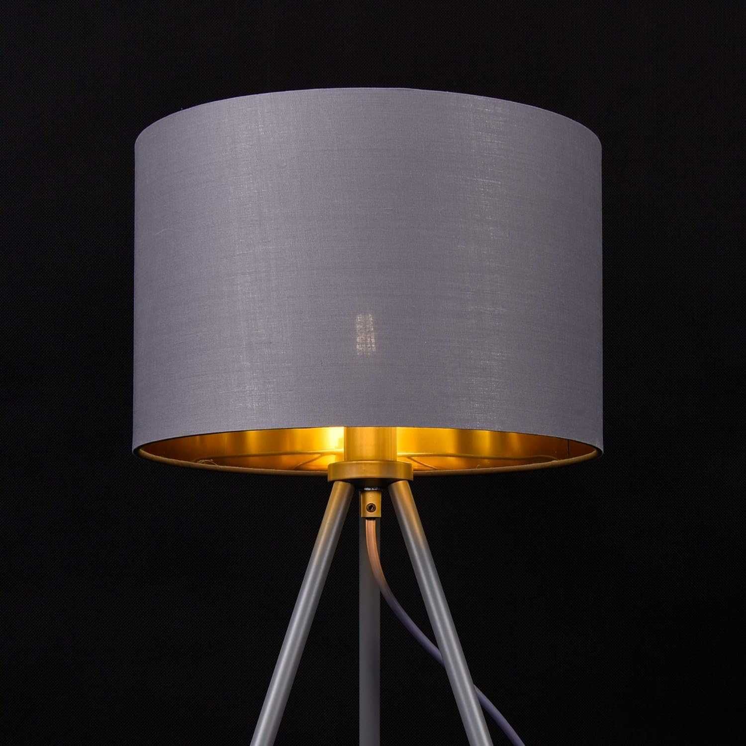 Lampa Stołowa E14 Abażur z Materiału 40 W