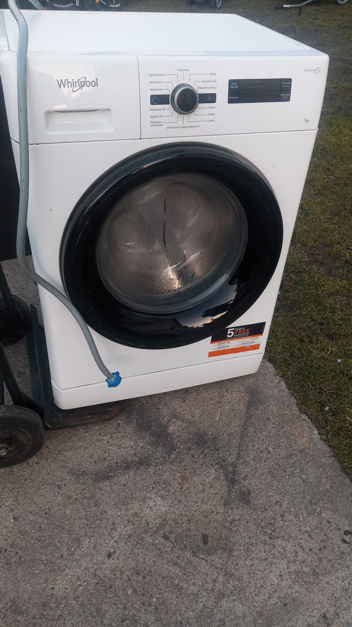 Pralka automatyczna Whirlpool uszkodzenia