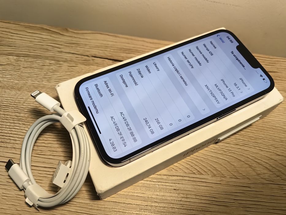 IPhone 13 Pro 256 GB zbity tył sprawny 100%