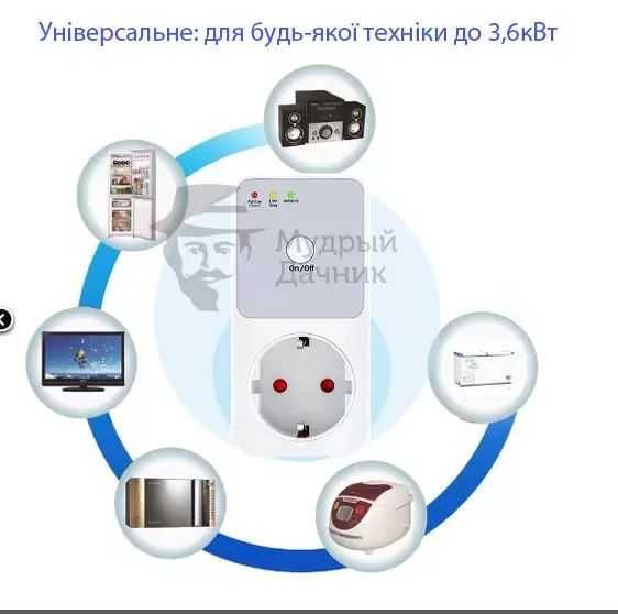 Реле напряжения в розетку Voltage Protector 3,6 кВт (универсальное)