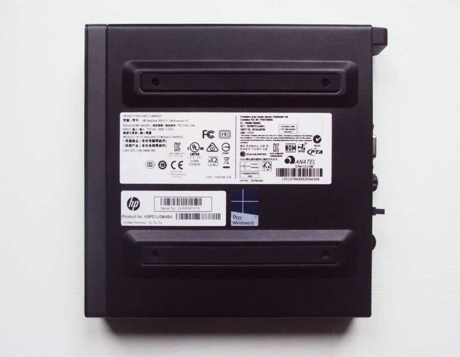 Мини ПК HP 800 G1 / i5-4590T / 8Gb Ram / SSD 128Gb / USB Wi-Fi