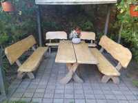 Zestaw mebli ogrodowych Stół i ławki