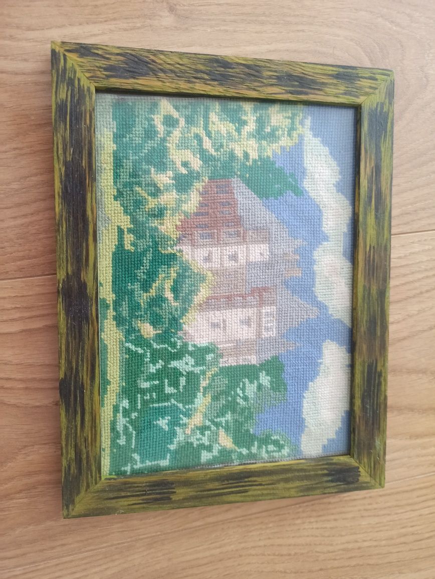 Obraz obrazek kilim ręcznie robiony w ramce