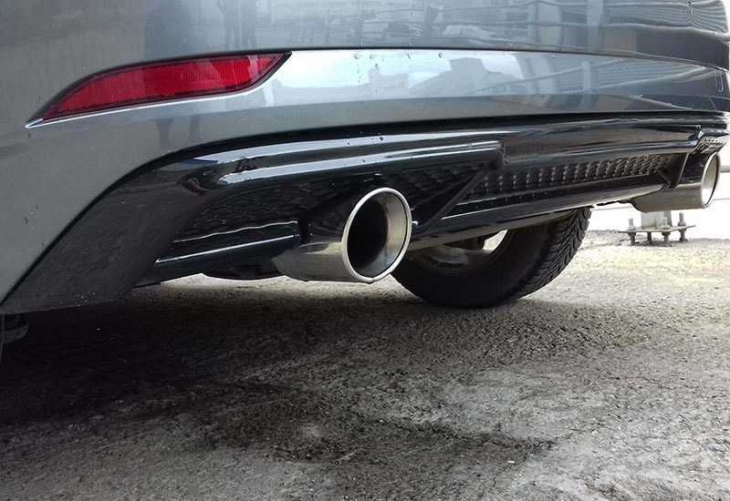 AUDI A3 8V 16-19 LIFT dyfuzor zderzaka dokładka tył PIANO BLACK