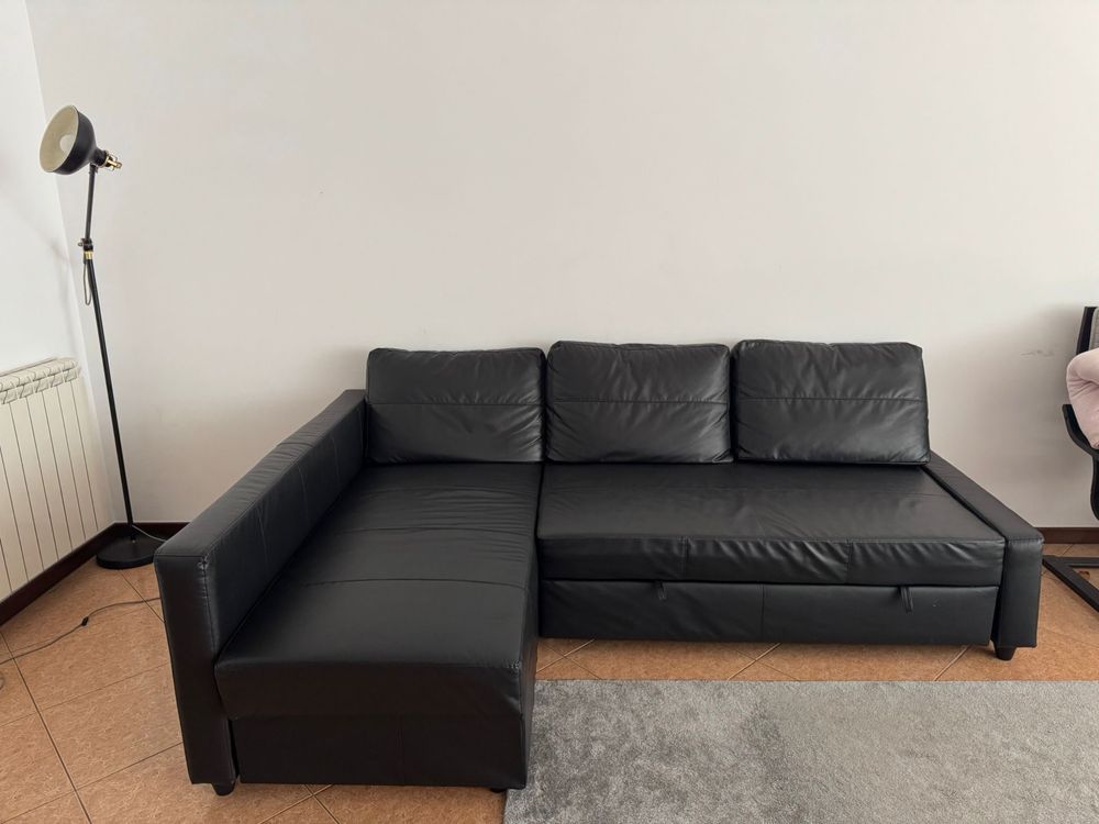 Sofa ikea preto pele (MUDANCA )