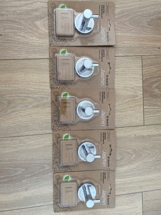 Zestaw haczyków łazienkowych na ręczniki deante