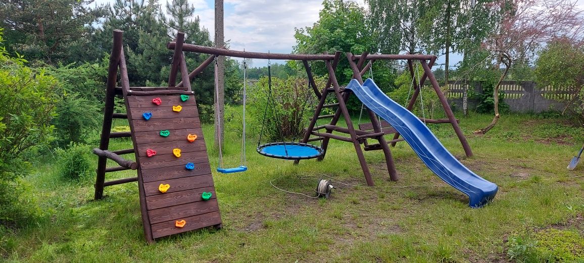 Huśtawka ogrodowa bocianie gniazdo do ogrodu
