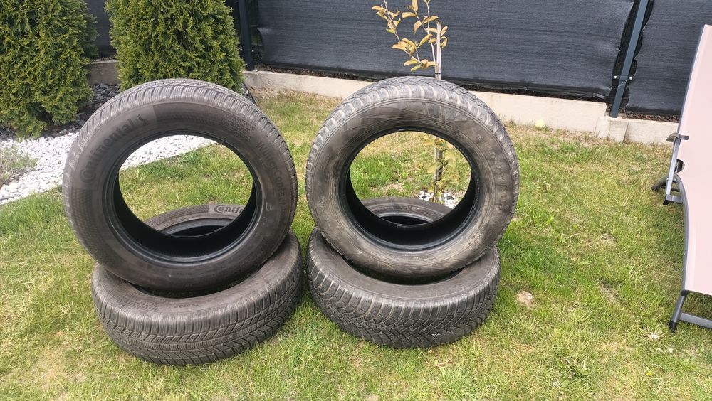 Opony zimowe 17 225/65/17 Continental 8mm okazja