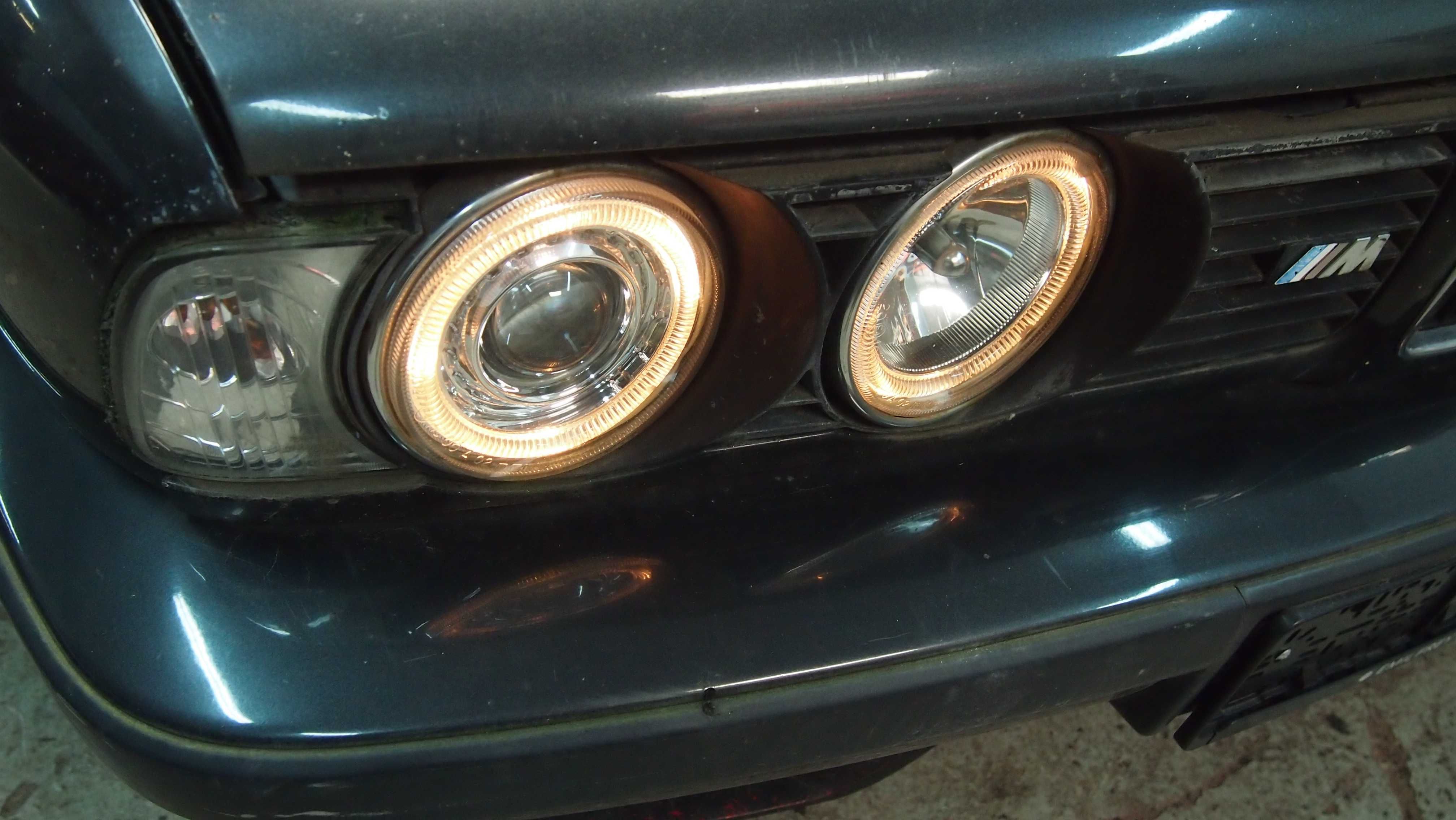 BMW E34 Lampy przód Kierunkowskazy ringi soczewka Tuning