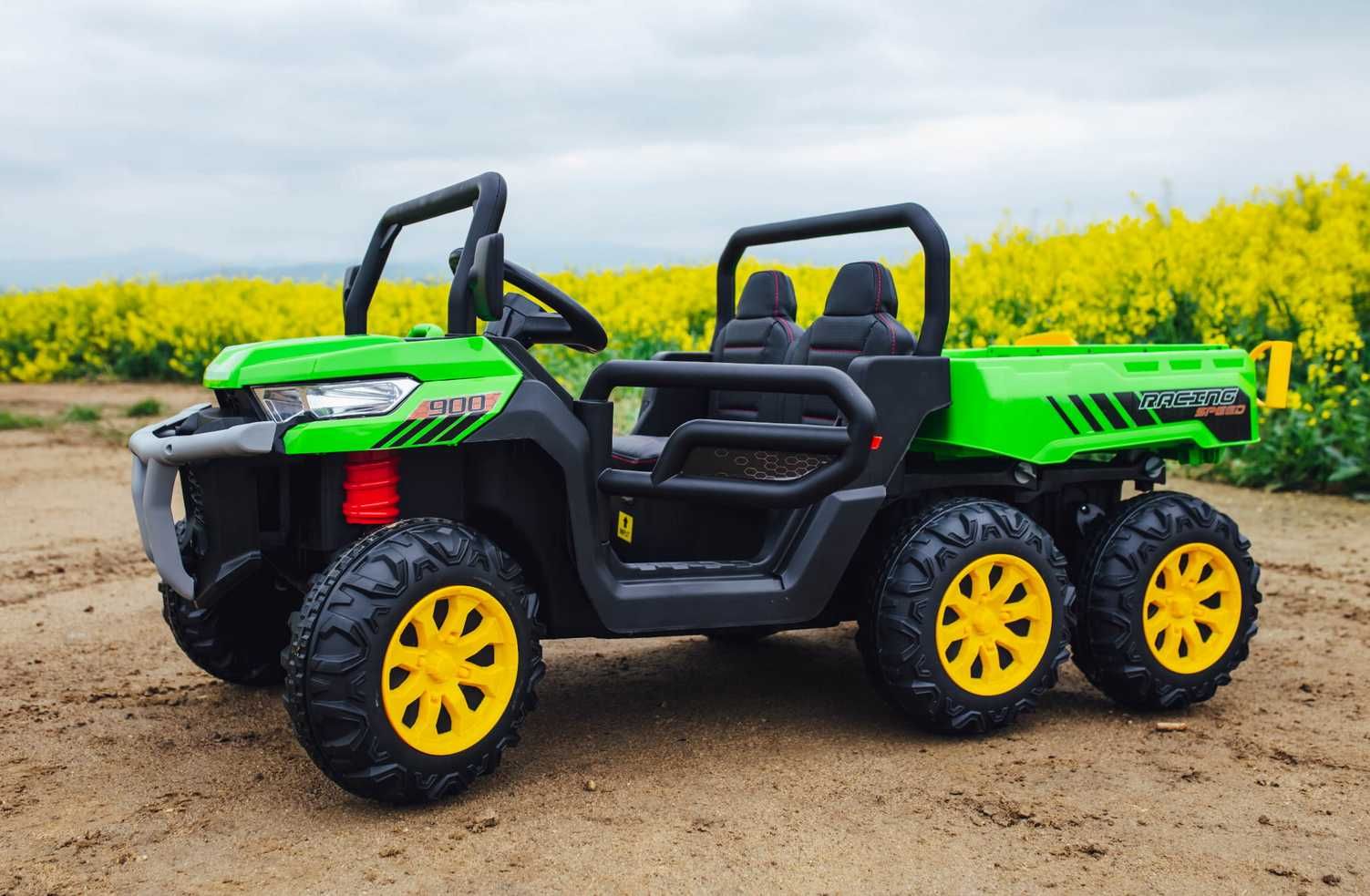 CIĄGNIK Elektryczny John Deere TRAKTOR 24V 6x6 Auto Akumulator DZIECI